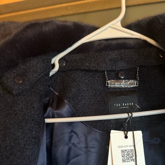 Gorgeous dark blue wool Ted Baker London coat - Picture 6 of 7